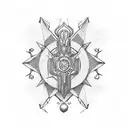 code geass symbol outline small tattoo design idea