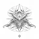 code geass symbol outline tattoo design idea