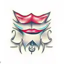 lips  tattoo design idea