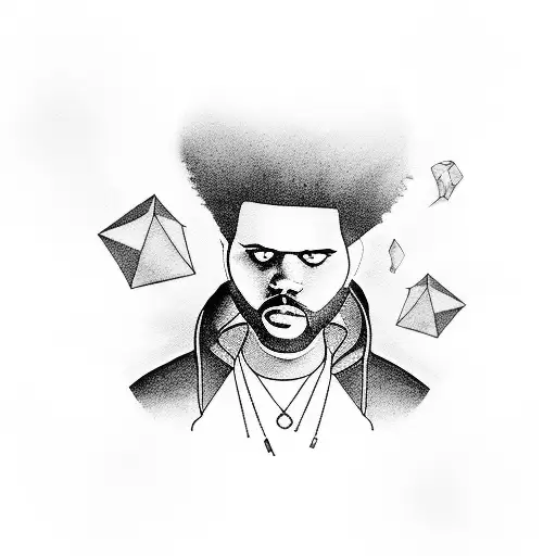 the weeknd xo tattoo design idea