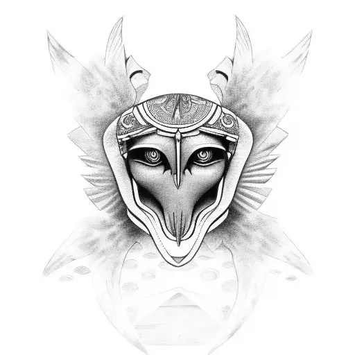 ojo de horus tattoo design idea