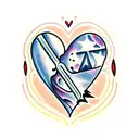 broken heart tattoo design idea
