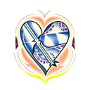 broken heart tattoo design idea