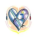 broken heart tattoo design idea