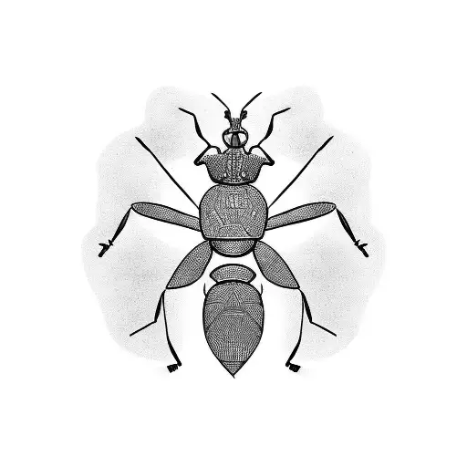 ant tattoo design idea