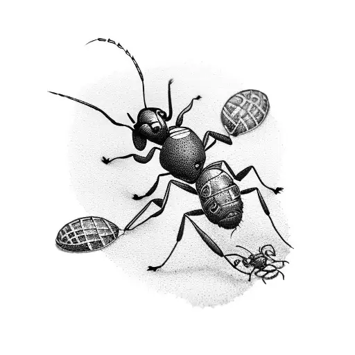 ant tattoo design idea