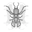 ant tattoo design idea
