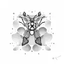 ant tattoo design idea