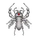 evil ant tattoo design idea