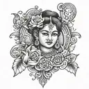 Amma Tamil tattoo design idea