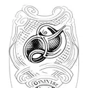 Guinness harp with green tattoo design idea