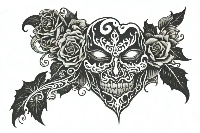 ghost face tattoo tattoo design idea