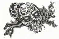 ghost face tattoo tattoo design idea