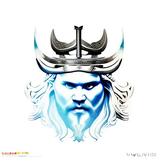 nordic viking  lewis chess piece   tattoo design idea