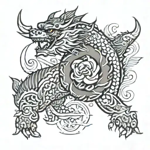 Korean tattoo design idea