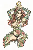 milf slut tattoo design idea