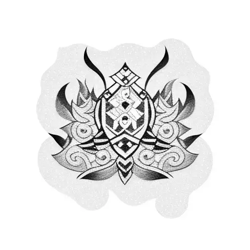 A stunning black and grey tattoo of a casino chip adorned with rhinestones and sparkles, with a blackwork style. tattoo design idea