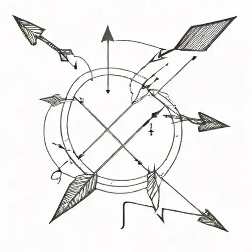 arrow with 11  tattoo design idea