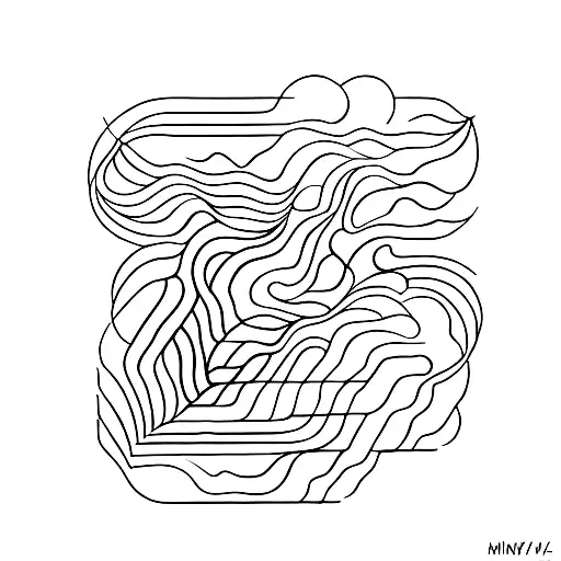 An abstract design inspired by the pain and resilience of rheumatoid arthritis tattoo design idea