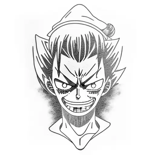 luffy awakening nika tattoo design idea