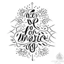 Galatians 6:7 verse in cursive tattoo design idea