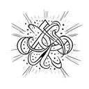 Galatians 6:7 verse in cursive tattoo design idea