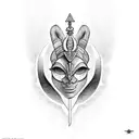 osiris y seth tattoo design idea