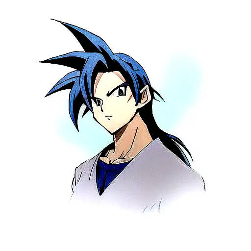 Gogeta Blue tattoo design idea