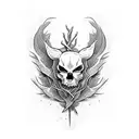twisted thorn collar bone tattoo design idea