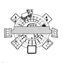 Blackjack, Slot, Dice Casino Theme tattoo design idea