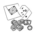 Blackjack, Slot, Dice Casino Theme tattoo design idea