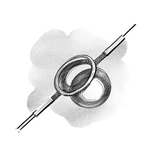 Microphone intertwined with a treble clef tattoo design idea