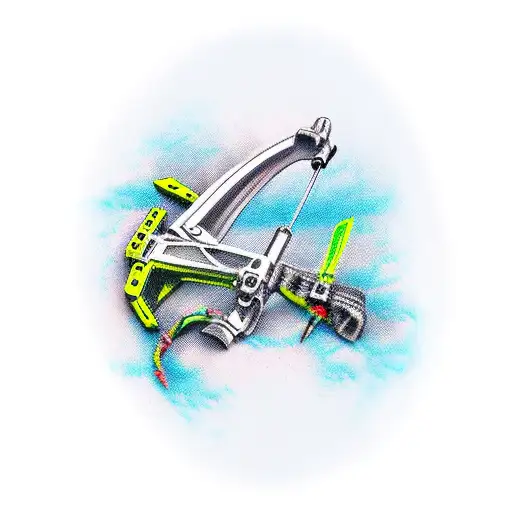 crossbow tattoo design idea