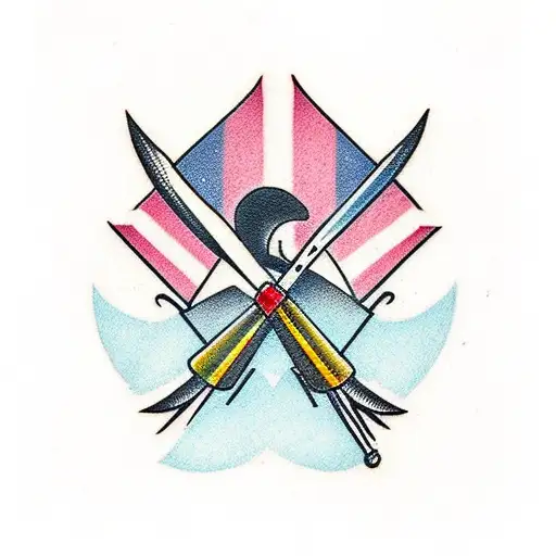 crossbow tattoo design idea
