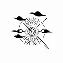 train tattoo design idea