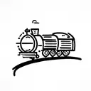 train tattoo design idea