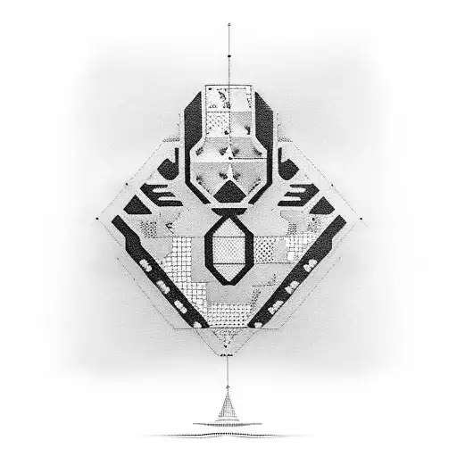 An IT-themed sleeve tattoo with circuit board patterns and binary code integrated with Predator-inspired elements tattoo design idea