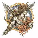 greek mythology full sleeve tattoo design idea