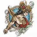 greek mythology full sleeve tattoo design idea