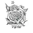 Valentine's Day flash sheet tattoo design idea