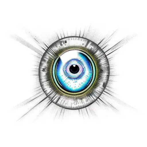 Evil Eye tattoo design idea