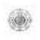 moon jellyfish tattoo design idea