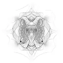 moon jellyfish tattoo design idea