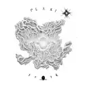 pulsar map tattoo design idea