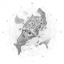 pulsar map tattoo design idea