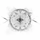 pulsar map tattoo design idea