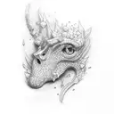 veritas in stone tattoo design idea