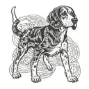 beagle tattoo design idea