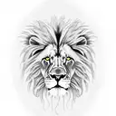 rasta lion tattoo design idea