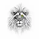 rasta lion tattoo design idea